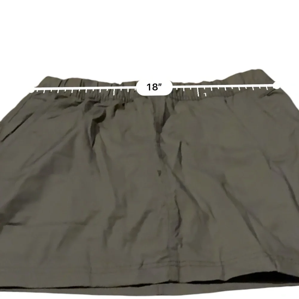 Prana Double Peak Skort in Mud Tan Brown Sz 14 NEW‎